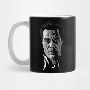 Michael Shannon greyscale Mug